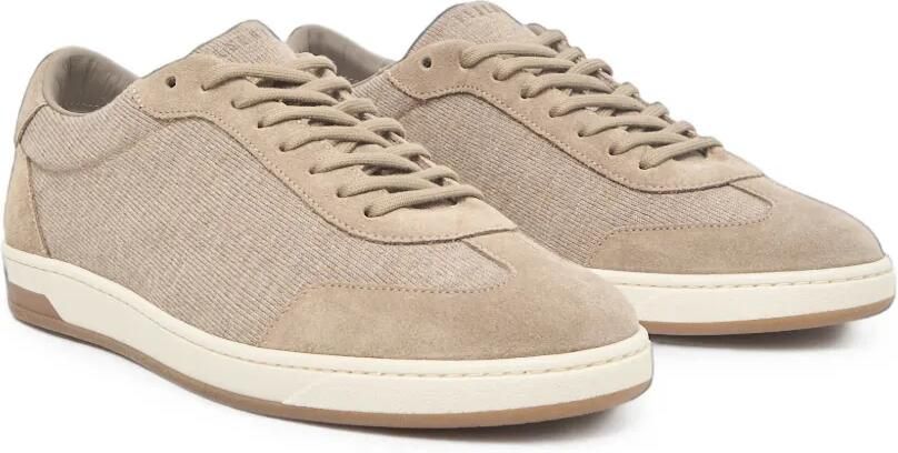 Peserico Gebreide sneakers met suède vlakken Beige - Foto 4