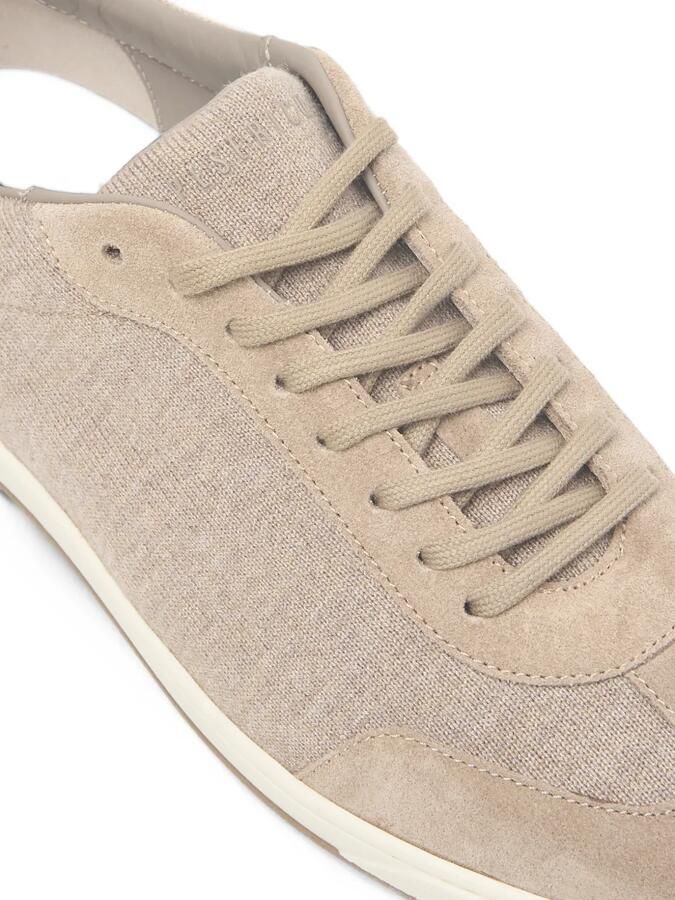 Peserico Gebreide sneakers met suède vlakken Beige - Foto 3