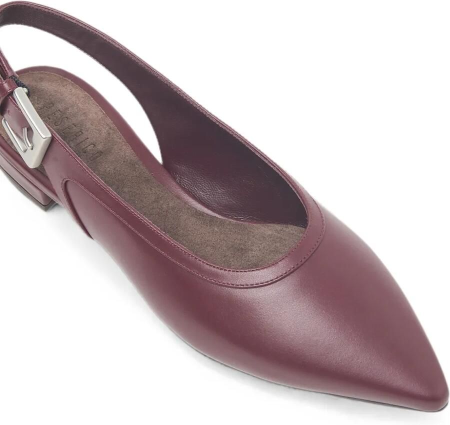 Peserico Leren slingback pumps Rood - Foto 2