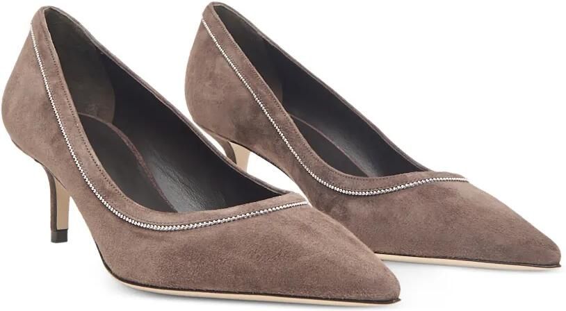 Peserico Pumps met puntige neus en monili-afwerking Bruin - Foto 3