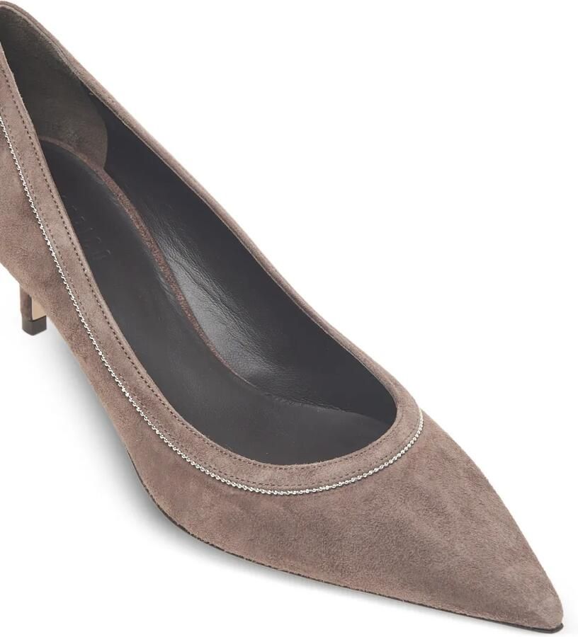 Peserico Pumps met puntige neus en monili-afwerking Bruin - Foto 2