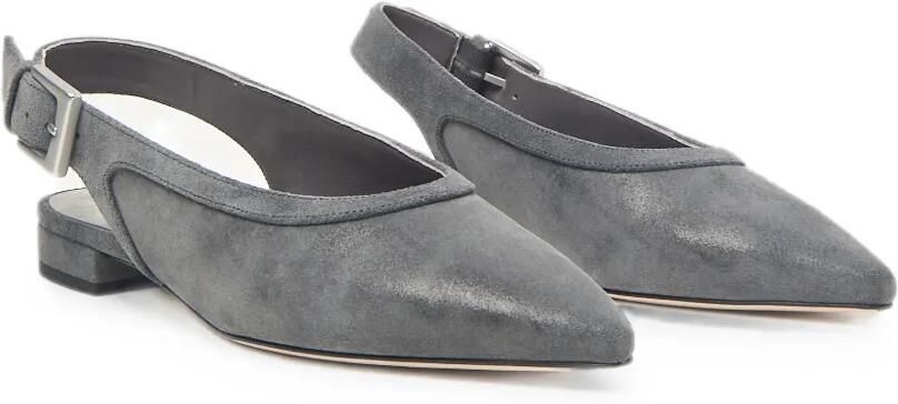 Peserico Slingback pumps met puntige neus Grijs - Foto 3