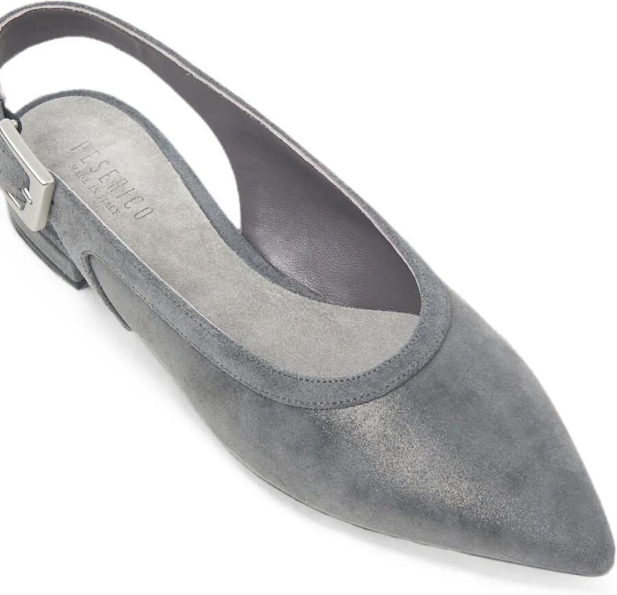 Peserico Slingback pumps met puntige neus Grijs - Foto 2