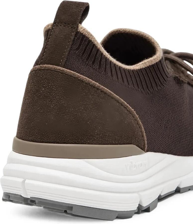 Peserico Gebreide sneakers met vlakken Bruin - Foto 2