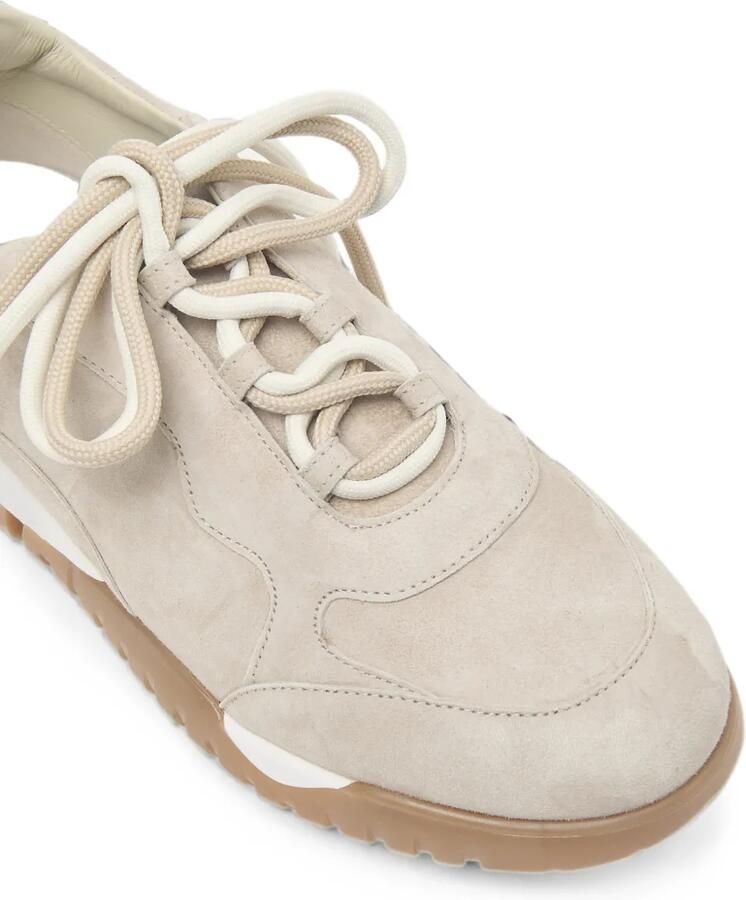 Peserico Suède sneakers met vlakken Beige - Foto 3