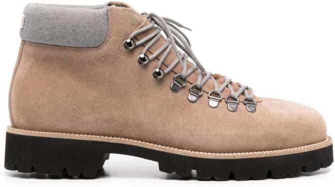 Peserico Suède enkellaarzen Beige