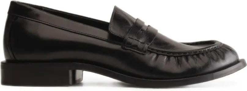 PHILEO 079 loafers met ruches Zwart