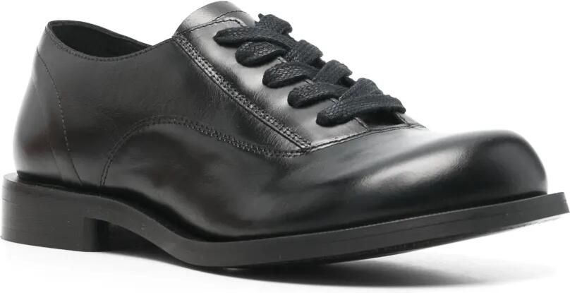 PHILEO Leren derbyschoenen met veters Zwart - Foto 2