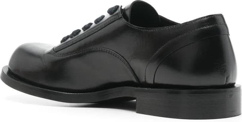 PHILEO Leren derbyschoenen met veters Zwart - Foto 3