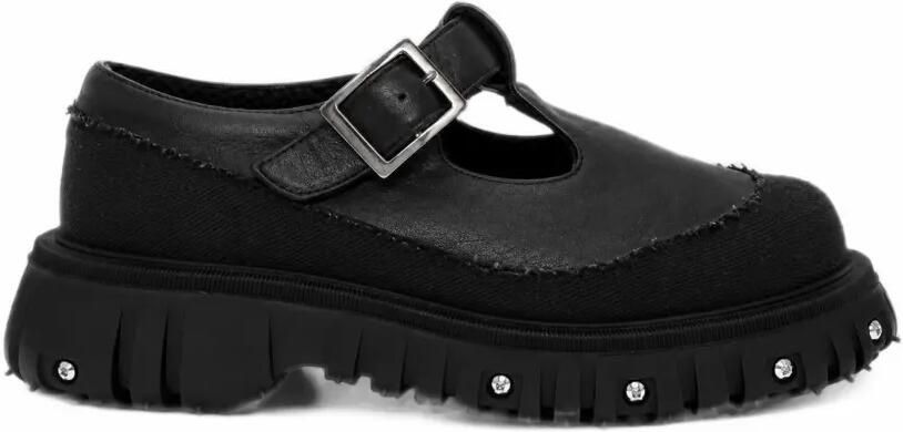 PHILEO Massive Jane buckle-fastening derby shoes Zwart