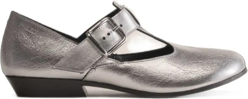 PHILEO Salome metallic pumps Zilver