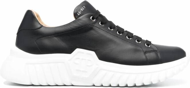 Philipp Plein Basic low-top sneakers Zwart