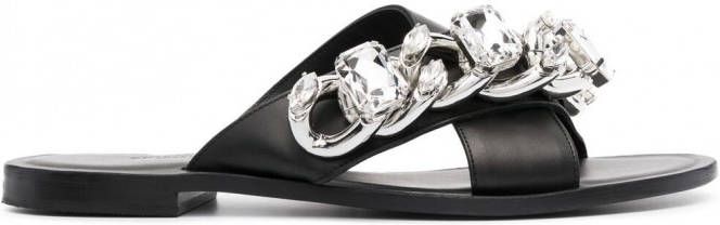 Philipp Plein Sandalen met kettingdetail Zwart