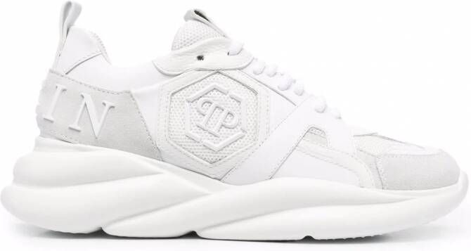 Philipp Plein Chunky hardloop sneakers Wit