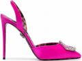 Philipp Plein Crystal Hexagon pumps met hoge hak Roze - Roze