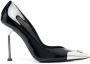 Philipp Plein Decollete pumps met kristallen doodskop Zwart - Thumbnail 1