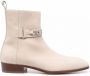 Philipp Plein Enkellaarzen met logo Beige - Thumbnail 1