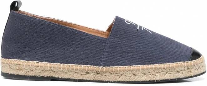 Philipp Plein Espadrilles met logoprint Blauw