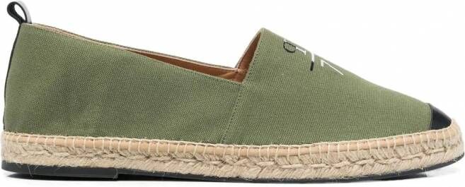 Philipp Plein Espadrilles met logoprint Groen