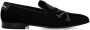 Philipp Plein 20 mm fluwelen loafers met geborduurde doodskop Zwart - Thumbnail 1