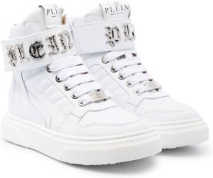 Philipp Plein Gothic Plein high-top sneakers Wit