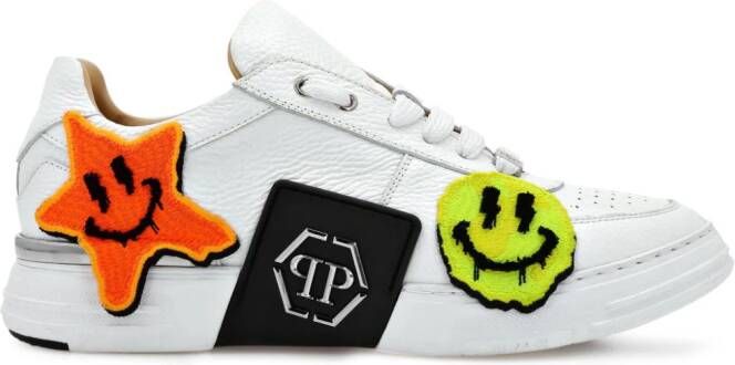 Philipp Plein Sneakers met borduurwerk Wit