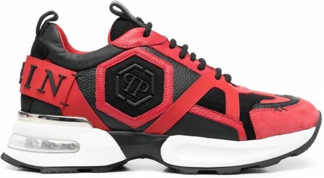 Philipp Plein Hexagon low-top sneakers Rood
