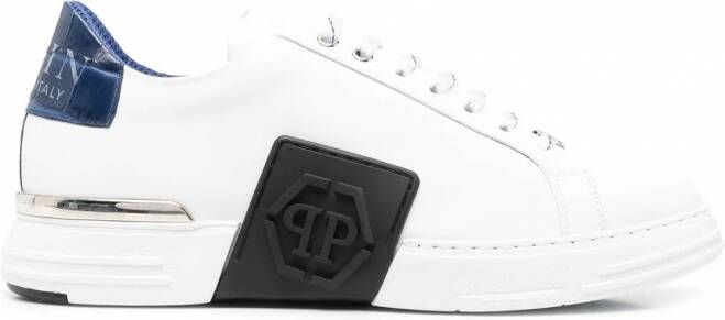 Philipp Plein Hexagon low-top sneakers Wit