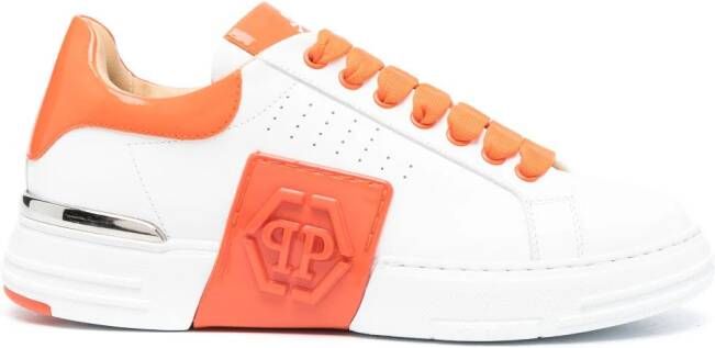 Philipp Plein Hexagon low-top sneakers Wit