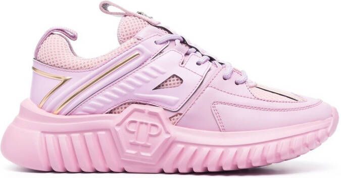 Philipp Plein Hexagon Runner low-top sneakers Paars