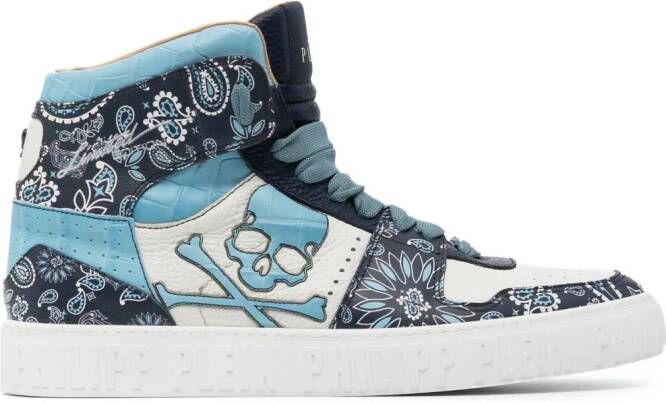 Philipp Plein High-top sneakers Blauw