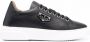 Philipp Plein Iconic Plein low top sneakers dames leer leer rubber 35 Zwart - Thumbnail 1