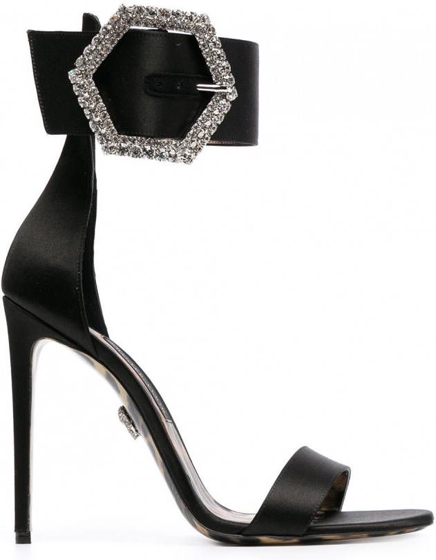 Philipp Plein Iconic Plein sandalen met stras Zwart