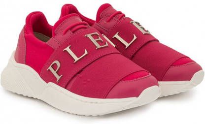 Philipp Plein Junior Hardloopsneakers met logo Roze