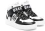 Philipp Plein Junior Leren sneakers met geborduurd logo Wit - Thumbnail 1