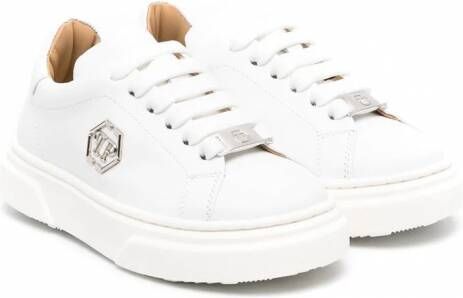 Philipp Plein Junior The Plein low-top sneakers Wit