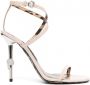 Philipp Plein Leopard sandalen verfraaid met doodskop Beige - Thumbnail 1