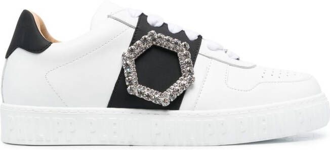 Philipp Plein Leren sneakers Wit