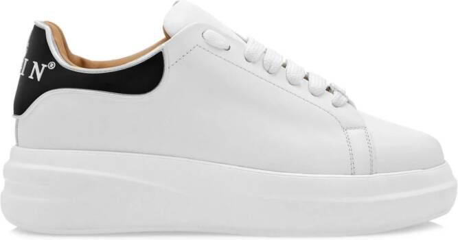 Philipp Plein Leren sneakers Wit