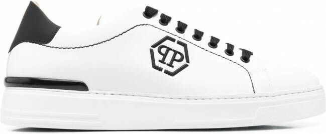 Philipp Plein Leren sneakers Zwart