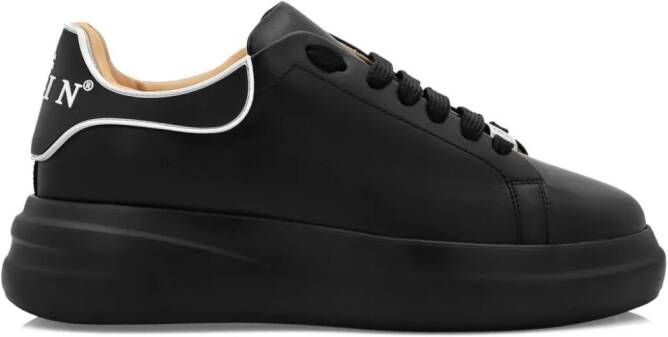 Philipp Plein Leren sneakers Zwart
