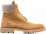 Philipp Plein Leren veterlaarzen Beige - Thumbnail 1