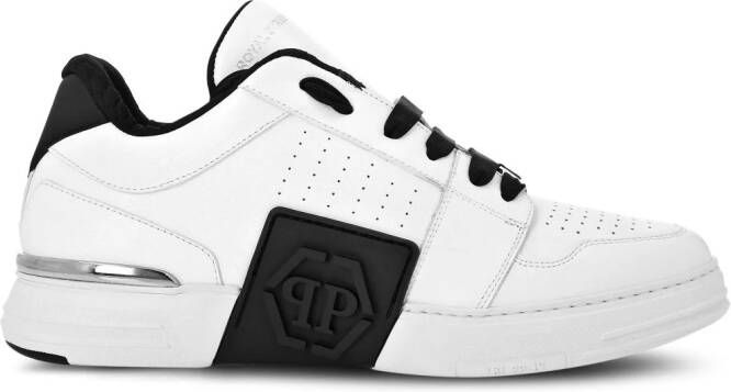 Philipp Plein Sneakers met logo-reliÃf Wit