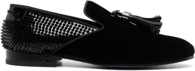 Philipp Plein Loafers met studs Zwart