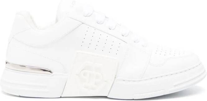 Philipp Plein Royal Street sneakers met logo-reliÃf Wit