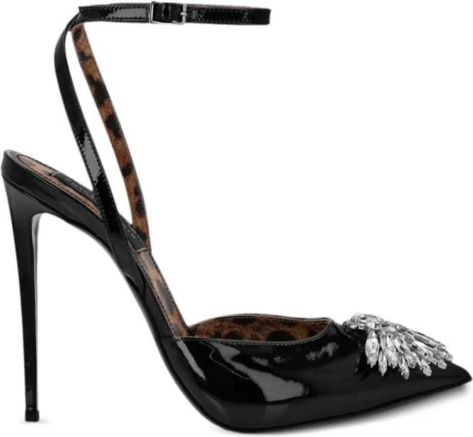 Philipp Plein Mirror pumps verfraaid met kristal Zwart