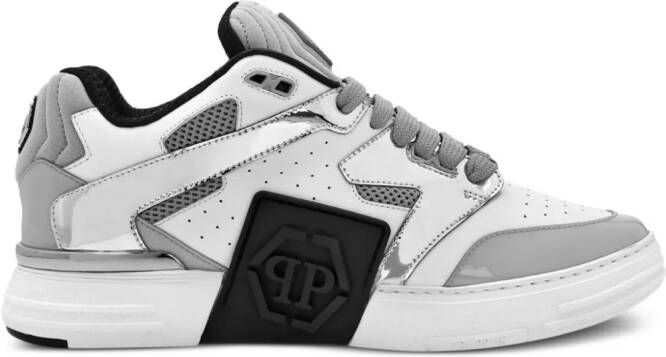 Philipp Plein Mix sneakers met logopatch Wit
