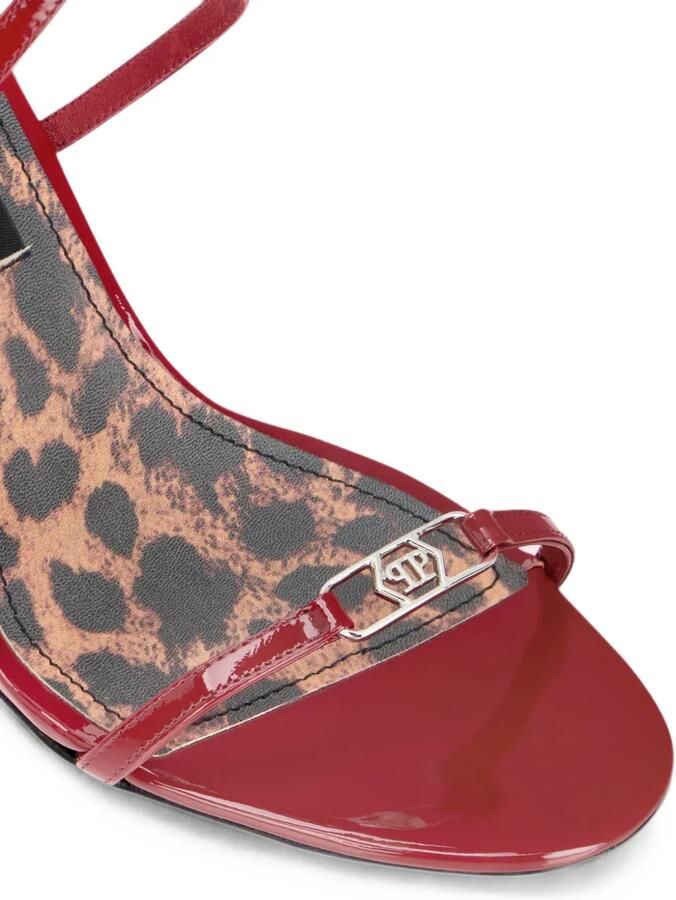 Philipp Plein 11 lakleren sandalen met hoge hak Rood - Foto 2