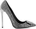Philipp Plein 120 mm pumps verfraaid met stras Zwart - Zwart