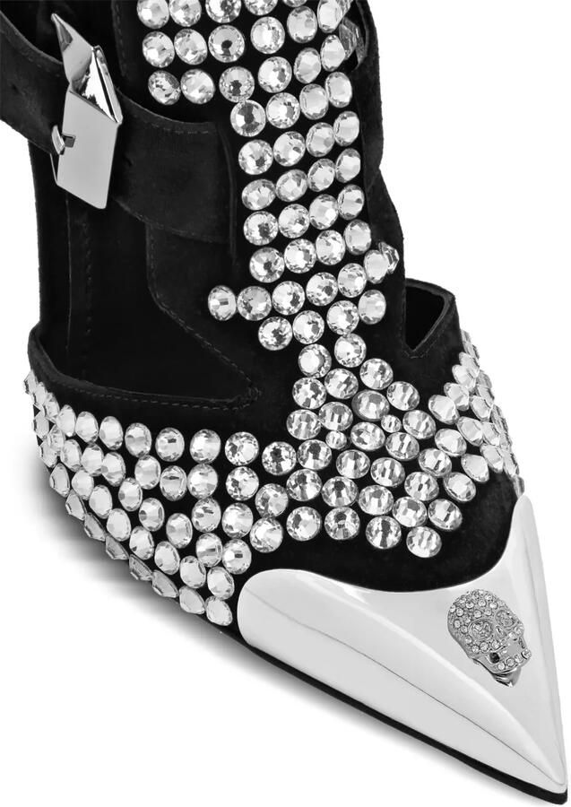 Philipp Plein 120 mm Skull pumps Zilver - Foto 5